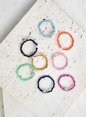 手工编织韩系戒指秋冬绳子戒