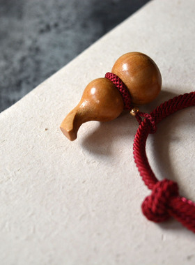 桃木葫芦手绳夸张款民族复古情侣