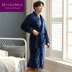 MORGOMON áo ngủ nam mùa đông san hô nhung nhung đồ ngủ nam phục vụ nhà mùa đông dày ba lớp DL1019 - Night Robe