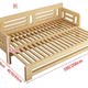 New solid wood folding sofa bed for sitting and sleeping, pine retractable bed, living room, multifunctional sliding bed, factory direct sale