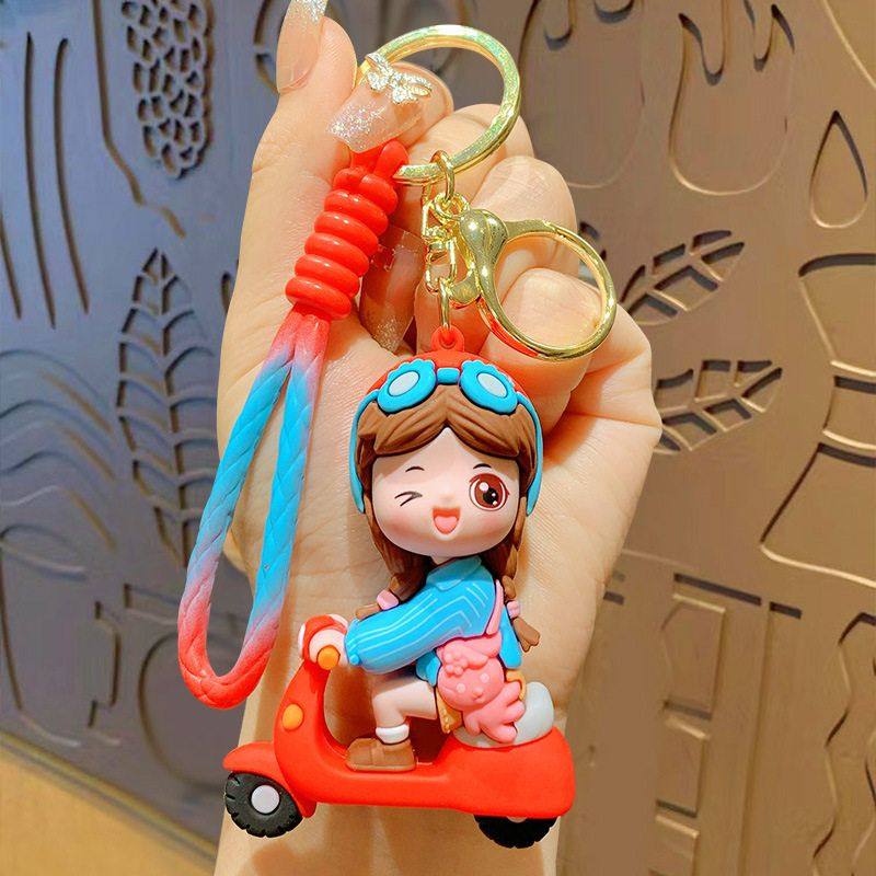钥匙链情侣挂件汽车创意小电动车男情人节女孩可爱礼品钥匙扣挂饰