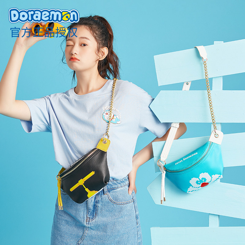 哆啦a梦女胸包2020新款少女小包包 心之约女士包袋