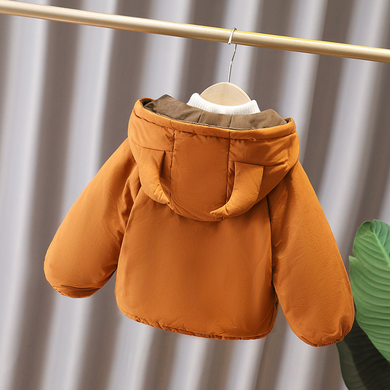 女童加绒加厚棉服外套2025冬季新款纯色女宝洋气冬装保暖连帽棉衣,淘宝优惠券,粉丝福利购,淘宝优惠卷