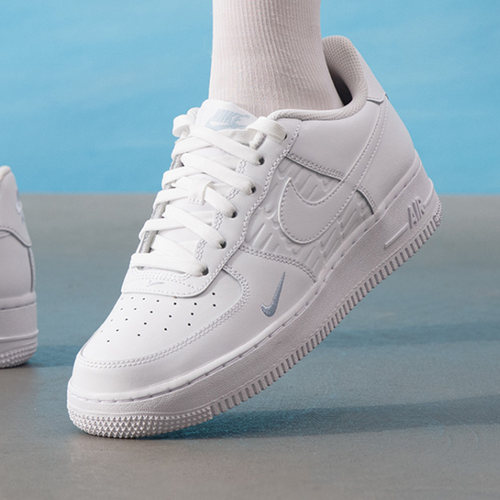 Nike/耐克Air Force 1空军一号运动鞋大童GS款休闲板鞋HM3721-111 - 图3