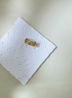 2025新款日韩时尚轻奢钉子戒指女