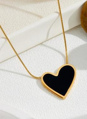 日韩新款抖音爆款钛钢项链不掉色