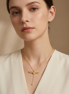 金色飞贼s925纯银项链轻奢小众