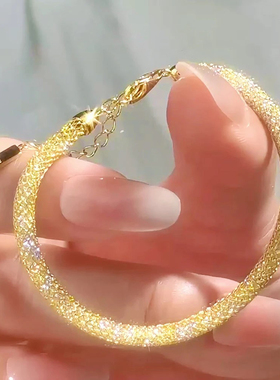 缠绕网格老钱风钱袋子s925银手链