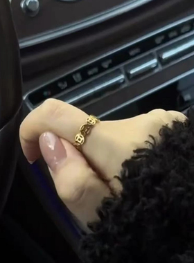 钱多多925纯银情侣轻奢戒指对戒