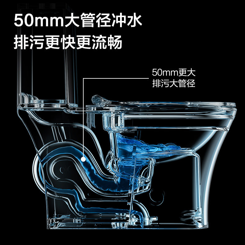 九牧卫浴虹吸式抽水防臭节水陶瓷马桶家用静音普通坐便器11322 - 图1