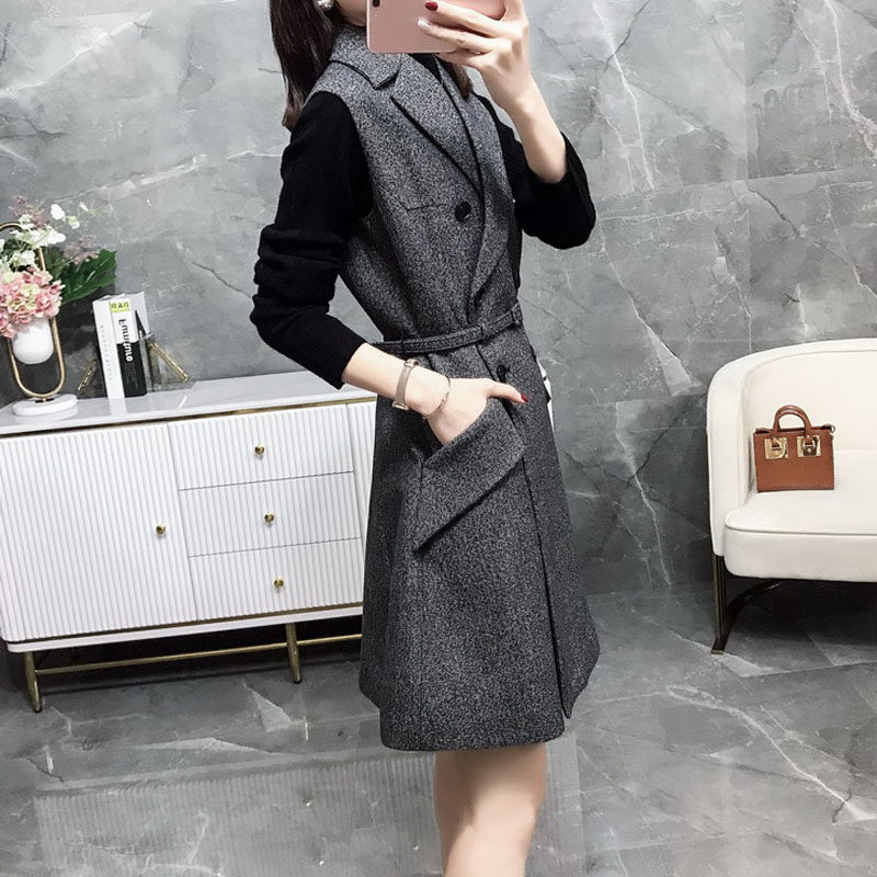 吊带显瘦高端毛呢背带裙2021连衣裙 rucycat连衣裙