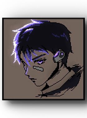 无畏契约防水自粘像素风装饰画