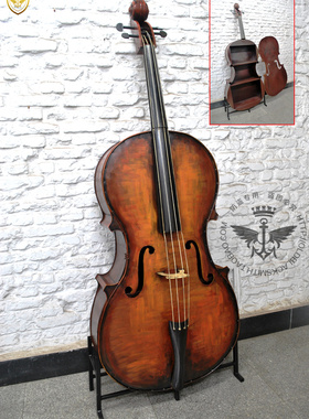 大提琴复古怀旧风酒吧铁艺装饰品