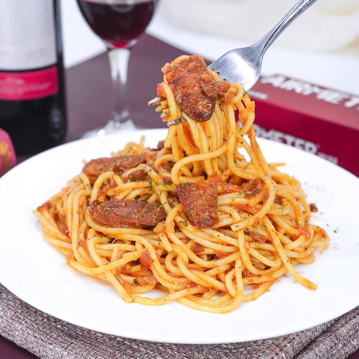 空刻意大利面经典番茄黑椒牛柳咖喱奶油速食意面常温装西餐厅西式 - 图2