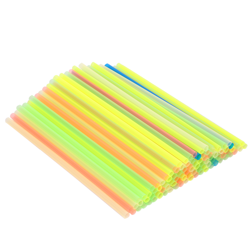 彩色大号一次性塑料吸管冷饮果汁吸管加粗吸管 儿童DIY手工制作 - 图1