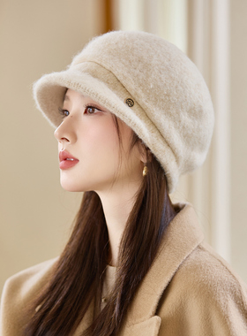 八角帽女士2025秋冬季保暖