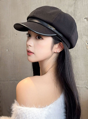 八角帽出游韩版女秋季显脸小