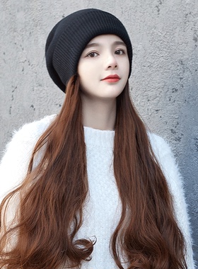 清仓假发帽户外女秋冬显脸小