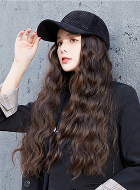 网红女羊毛一体夏天时尚棒球帽子