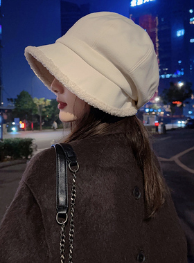 渔夫帽出游女冬季加厚加大显脸小