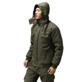 Зимний комбинезон, хлопковый защищающий от холода флисовый пуховик, увеличенная толщина, защита от ожогов