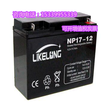 LIKELONG莱克龙NP24-12蓄电池12V4A7A12A17A20A24AH38A65消防主机 - 图0