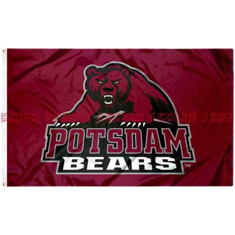 NCAA纽约州立大学波茨坦熊旗帜队旗定做SUNY Potsdam Bears Flag - 图0