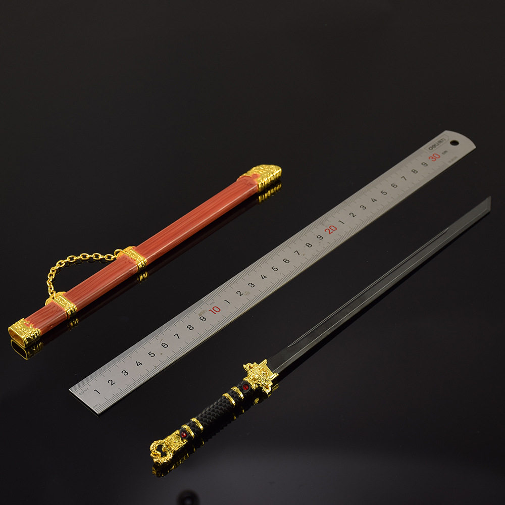 和平精英皮肤和平精英游戏周边武器模型春节皮肤唐横刀大唐西安30CM玩具刀剑