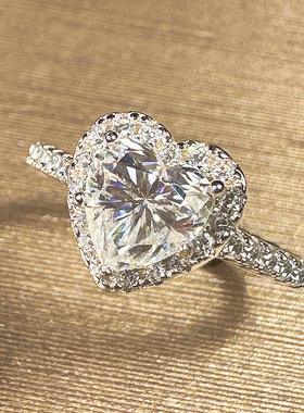 女925纯银日韩莫桑钻轻奢