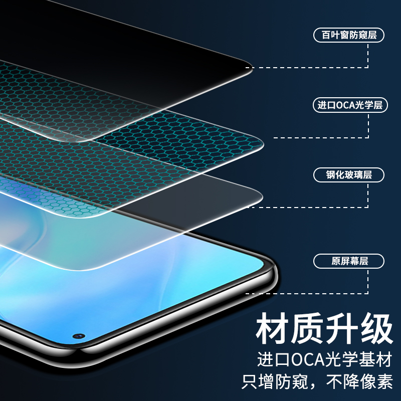 vivoX30钢化膜防窥vivoX30Pro全屏覆盖防偷窥手机膜X30防窥膜无白边vovoX30全包保护防摔玻璃viviX30高清贴膜 - 图1