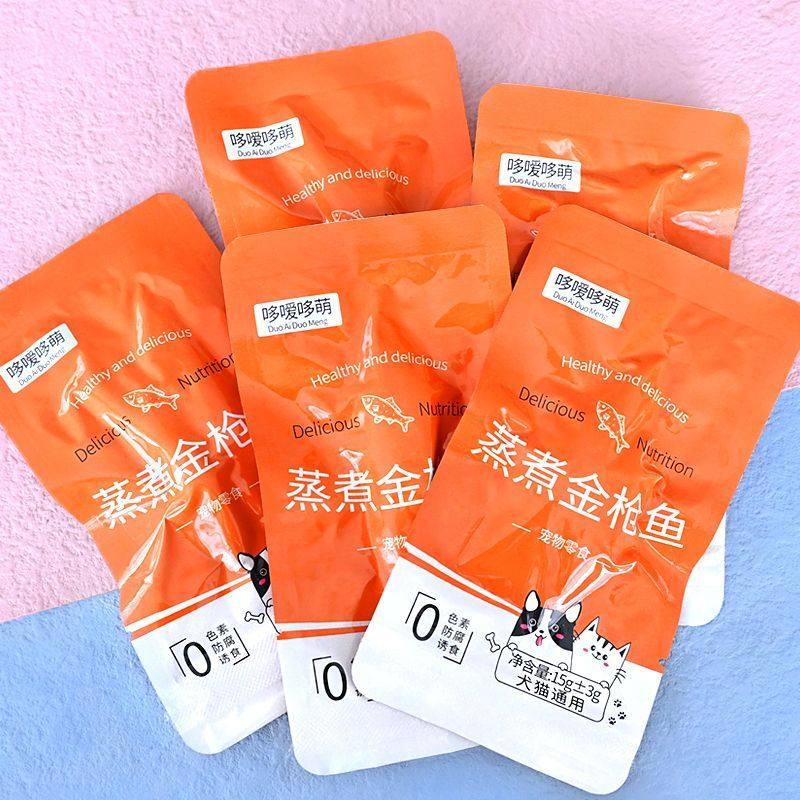 哆嗳哆萌蒸煮金枪鱼宠物零食鲜蒸鲣鱼条幼猫咪狗狗猫粮鱼肉湿粮包,淘宝优惠券,粉丝福利购,淘宝优惠卷