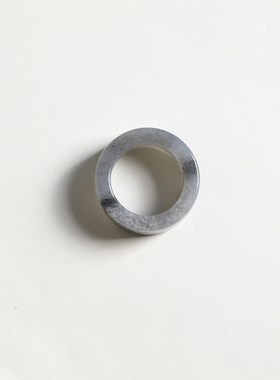 20号戒指 新疆和田玉青花籽料 籽玉中宽方口指环 扳指 4589