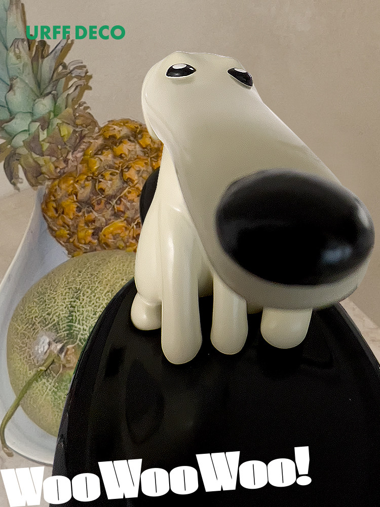 URFF DECO长鼻狗钥匙管家磁吸创意礼物可爱收纳玄关桌面托盘摆件,淘宝优惠券,粉丝福利购,淘宝优惠卷