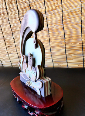 贵州中式风石材保平安礼盒装摆件