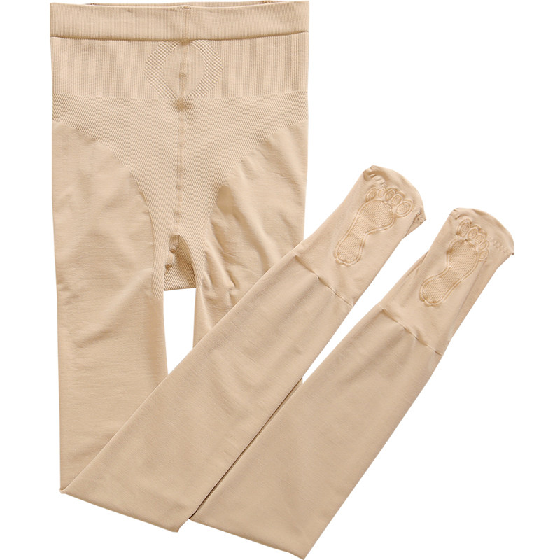 钢丝面膜连裤袜脚底点胶防滑蜜桃臀中厚光腿超弹显瘦美腿打底裤袜,淘宝优惠券,粉丝福利购,淘宝优惠卷