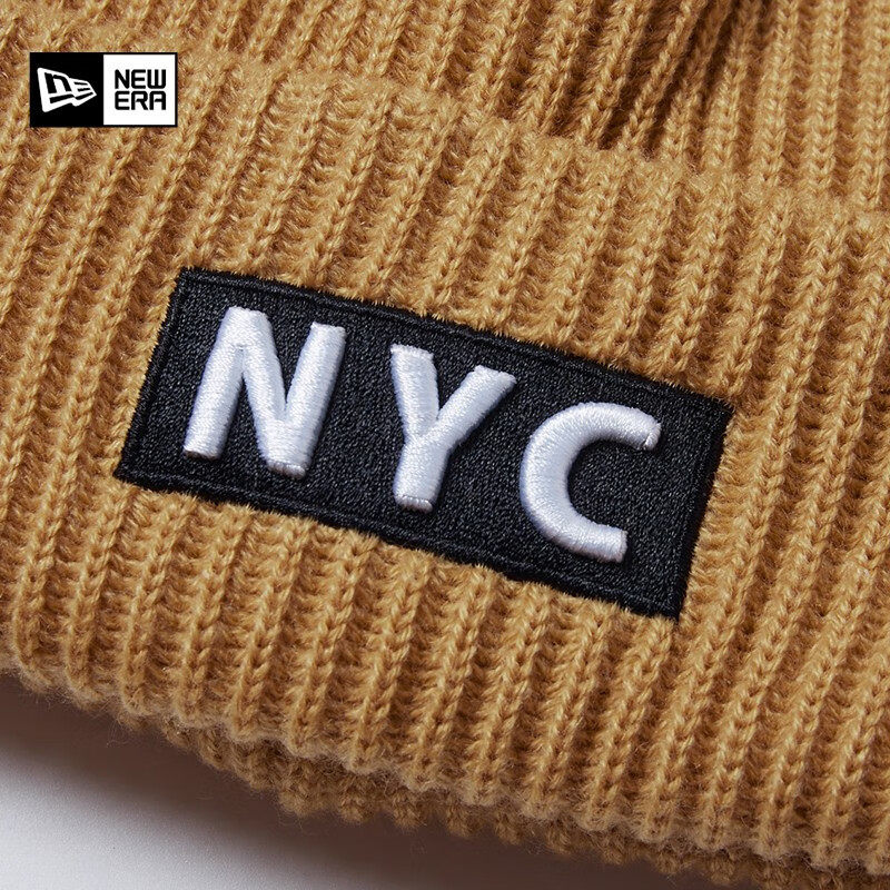 NewEra纽亦华男女秋冬加厚保暖翻边NYC毛线帽针织帽冬帽13470905,淘宝优惠券,粉丝福利购,淘宝优惠卷