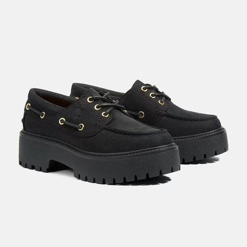 Timberland添柏岚踢不烂户外女鞋牛皮一脚蹬休闲鞋三眼船鞋A6AVE - 图0