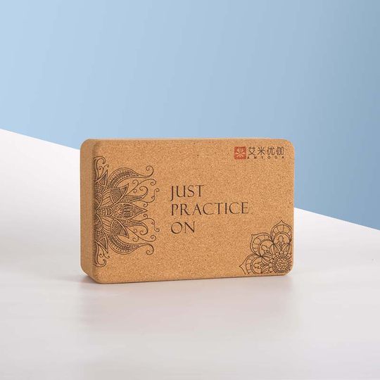 Amy Yoga Extra Hard Density Cork Solid Wood Yoga Bricks