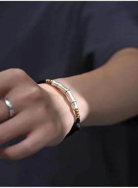 999纯银竹节手链男女本命年手绳