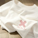 White heavy cotton short-sleeved t-shirt for women 2026 new style