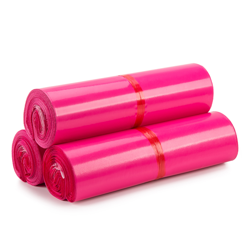 义乌厂家百尊快递袋子2842粉色快递包装袋定制加厚物流打包袋定做 - 图0
