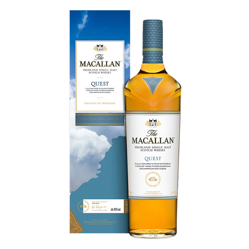 【自营】MACALLAN QUEST 麦卡伦蓝天1000ml单一麦芽威士忌 - 图1