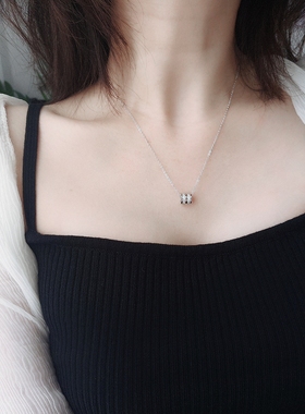 S925纯银项链女轻奢小众设计感小蛮腰2025年新款潮夏送礼物锁骨链