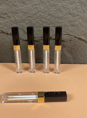 方形唇釉管唇彩管空管子透明唇油黑色小样遮瑕液分装瓶3.2ML