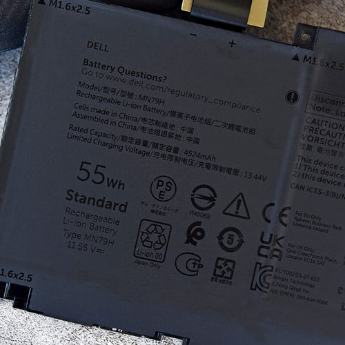 戴尔原装XPS13 plus 9320笔记本电池9340电脑电池 MN79H 3芯 55Wh - 图0