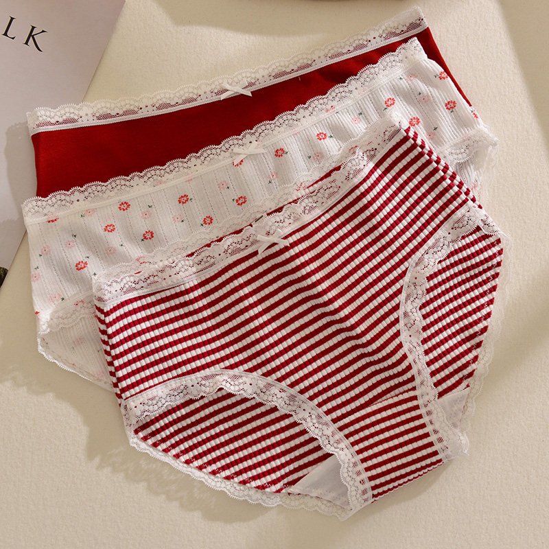 bling本命年红三角裤 汐怡打底裤