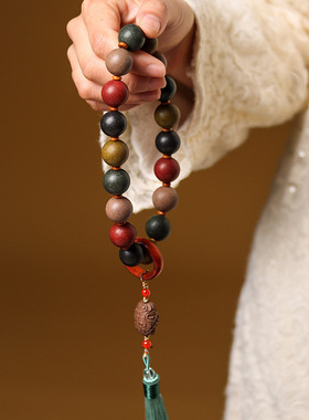 手工艺古法合香珠手串指捻五行香