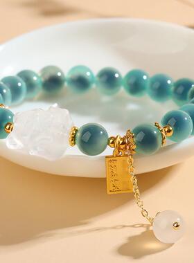 中式宫里同款糖心玛瑙九尾狐手链