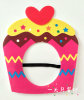 Ins style cake hood hat funny selfie props decoration mask birthday decoration party first birthday dress up