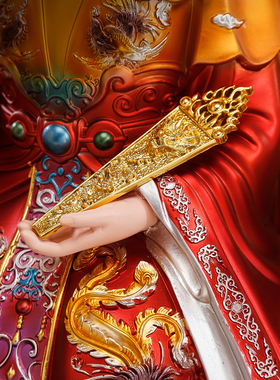 树脂泰山奶奶神像家用供奉摆件